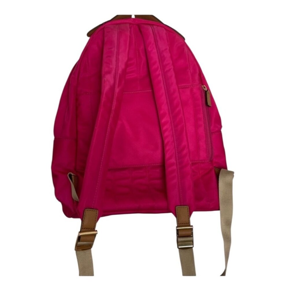 Michael Kors Kelcey‎ Fuchsia Nylon Backpack Bookbag - Picture 2 of 12